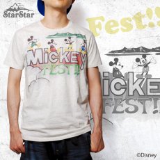 画像1: Star Star／FEST!! ミッキーマウス 半袖Tシャツ (1)
