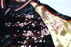 画像4: ジャパンネスク 枝垂れ桜刺繍スカジャン 3RSJ-038  (4)